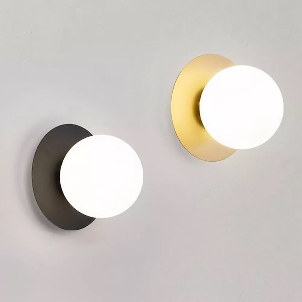 APLIQUE DISCO PARED C/BOCHA BLANCO